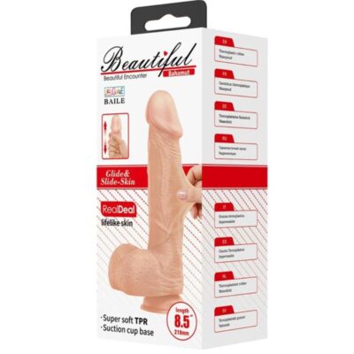 Belo encontro bahamut dildo realístico e flexível 21,8 cm - carne baile dildos caliente. Pt