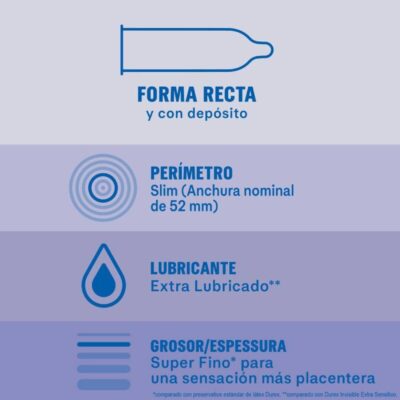 Durex - invisível extra lubrificado 12 unidades durex condoms caliente. Pt