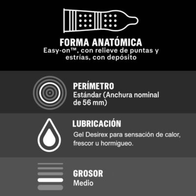 Durex - orgásmico intenso 12 unidades durex condoms caliente. Pt