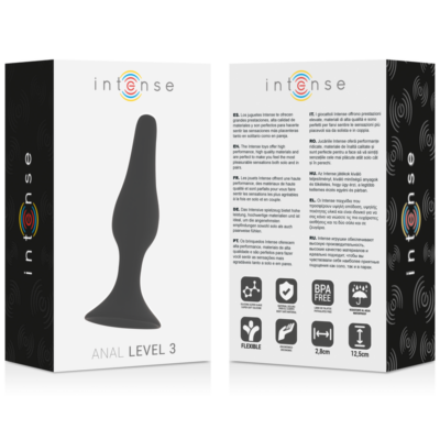 Nível anal intenso 3 12,5 cm preto intense anal toys caliente. Pt