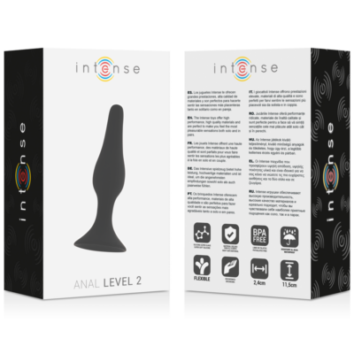 Nível anal intenso 2 11,5 cm preto intense anal toys caliente. Pt