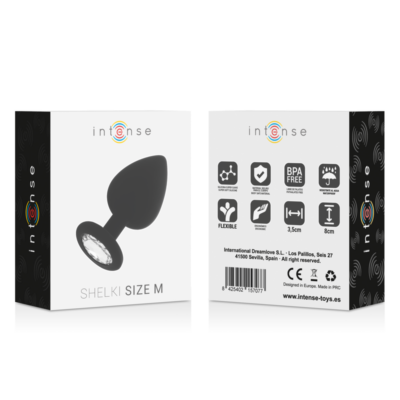 Plug intenso shelki m anal preto intense anal toys caliente. Pt