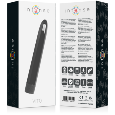 Intenso vito vibrador preto intense fun caliente. Pt