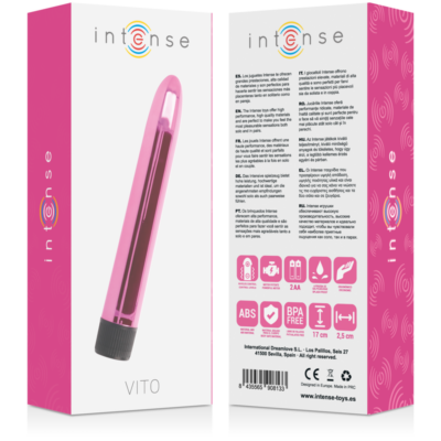 Intense vito vibrator pink intense fun caliente. Pt