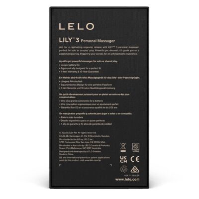 Lelo lily 3 massager pessoal - dark plum lelo caliente. Pt