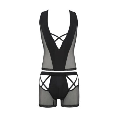 Passion 054 conjunto oscar preto l/xl passion men caliente. Pt