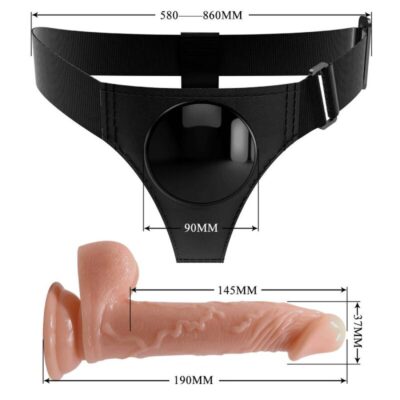 Pretty love - arnês cuecas universal arnês com dildo kevin 19 cm natural pretty love caliente. Pt