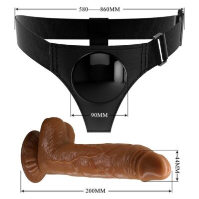 Pretty love - arnês cuecas universal arnês com dildo micheal 20 cm preto pretty love caliente. Pt