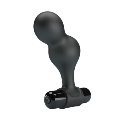 Mr play - plug anal vibrante de silicone preto mr play caliente. Pt
