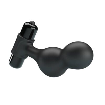 Mr play - plug anal vibrante de silicone preto mr play caliente. Pt