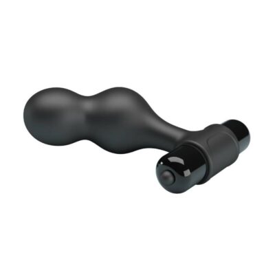 Mr play - plug anal vibrante de silicone preto mr play caliente. Pt
