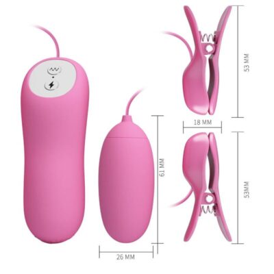 Bonito amor - choque elétrico e vibro-balas rosa pretty love flirtation caliente. Pt