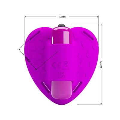 Bonito amor - massager clitórico heartbeat 10 modos de vibração roxo pretty love flirtation caliente. Pt