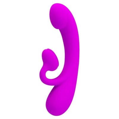 Alternative view of PRETTY LOVE - SINCERE SILICONE VIBRATOR AND STIMULATOR PURPLE