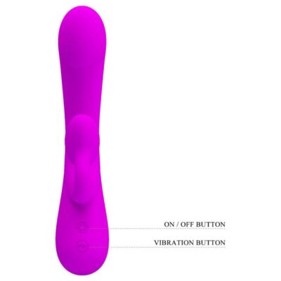 Pretty love - sincere silicone vibrator and stimulator purple pretty love caliente. Pt