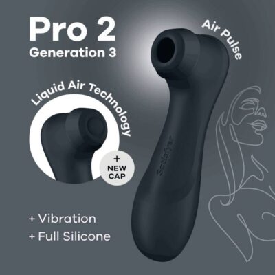 SATISFYER PRO 2 GENERATION 3 LIQUID AIR TECHNOLOGY - BLACK 11 Satisfyer pro 2 generation 3 liquid air technology - black satisfyer air pulse caliente. Pt