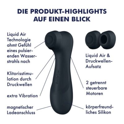 SATISFYER PRO 2 GENERATION 3 LIQUID AIR TECHNOLOGY - BLACK 13 Satisfyer pro 2 generation 3 liquid air technology - black satisfyer air pulse caliente. Pt