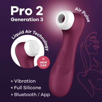 SATISFYER PRO 2 GENERACI N 3 - VINHO TINTO BLUETOOTH & APP 12 Satisfyer pro 2 generaci n 3 - vinho tinto bluetooth & app satisfyer air pulse caliente. Pt