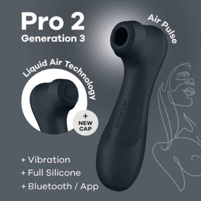 Satisfyer pro 2 generaci n 3 - preto bluetooth & app satisfyer air pulse caliente. Pt