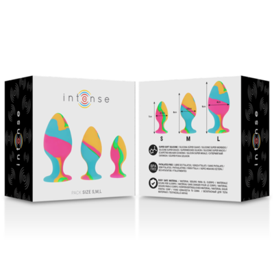 Intense - conjunto de plug de silicone multicolorido - image 8