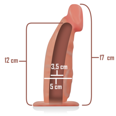 Intenso - extenso de strap-on oco 18 x 3,5 cm intense couples toys caliente. Pt
