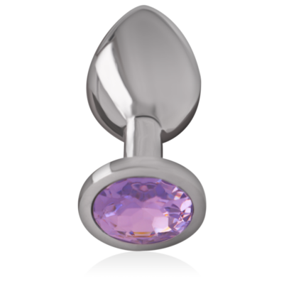 Intense - plugue anal de alumínio metal com vidro violeta tamanho l intense anal toys caliente. Pt