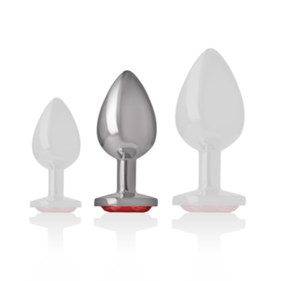 Intense - plug anal metal vermelho tamanho m intense anal toys caliente. Pt