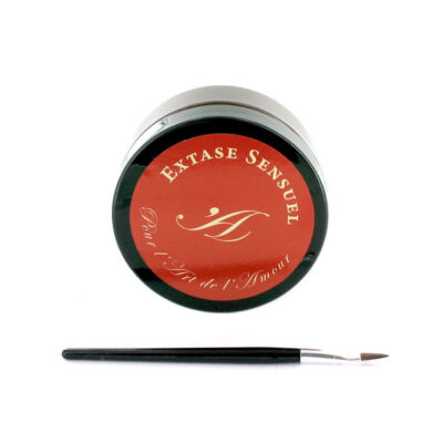 Efeito de atração da tinta de chocolate sensuel extase extase sensual caliente. Pt