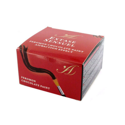 Efeito de atração da tinta de chocolate sensuel extase extase sensual caliente. Pt