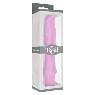 Get real - clássico grande vibrador rosa get real caliente. Pt