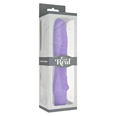 Get real - clássico grande vibrador roxo get real caliente. Pt