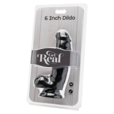 Alternative view of GET REAL - DILDO 12 CM COM BOLAS PRETO