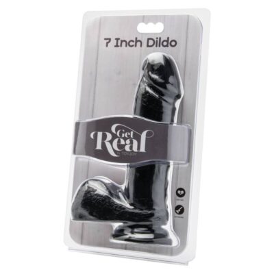 Alternative view of GET REAL - DILDO 18 CM COM BOLAS PRETAS