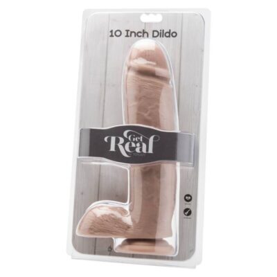 Alternative view of GET REAL - DILDO 25,5 CM COM BOLAS PELE