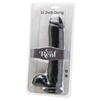 Alternative view of GET REAL - DILDO 28 CM COM BOLAS PRETAS