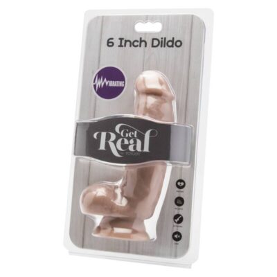 Alternative view of GET REAL - DILDO 12 CM COM BOLAS VIBRADOR PELE