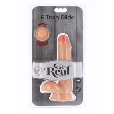 Alternative view of GET REAL - DILDO DE DUAL DENSIDADE PELE DE BOLAS DE 17 CM
