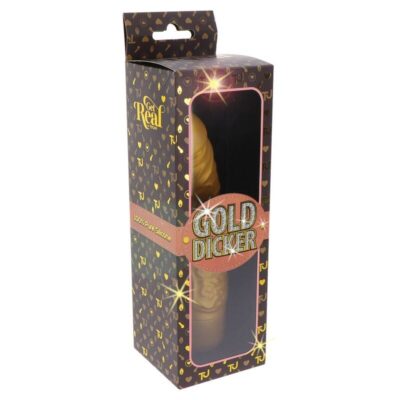 Get real - gold dicker vibrador original ouro get real caliente. Pt