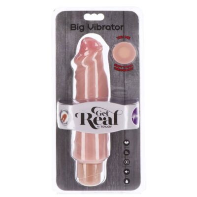 Get real - vibrador grande de dual densidade 20,5 cm pele get real caliente. Pt