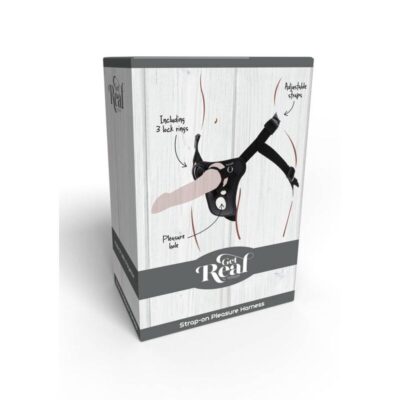 Get real - arnês de prazer strap-on preto get real caliente. Pt