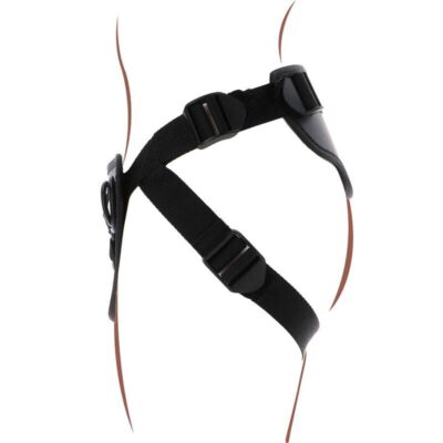 Get real - strap-on deluxe chicote preto get real caliente. Pt