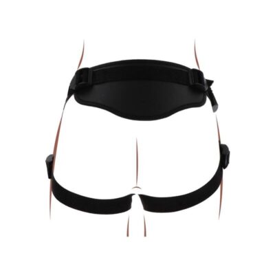 Get real - strap-on deluxe chicote preto get real caliente. Pt
