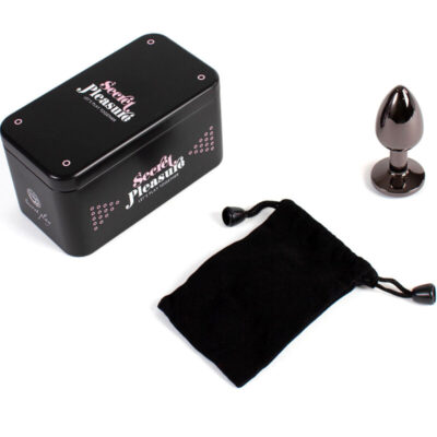 Secret play - butt plug de gunmetal tamanho pequeno 7 cm secretplay toys caliente. Pt