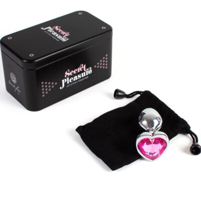 Secret play - metal butt plug fúcsia coração tamanho pequeno 7 cm secretplay toys caliente. Pt