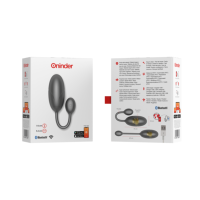 Oninder - tokyo ovo vibrante preto 7,5 x 3,2 cm aplicativo gratuito oninder caliente. Pt