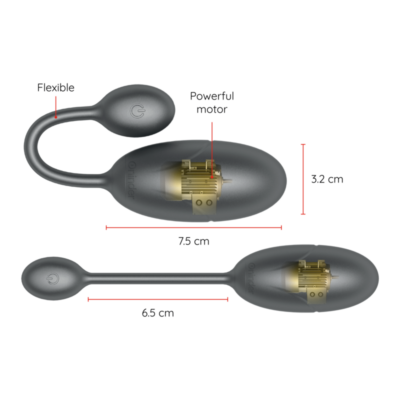 Oninder - tokyo ovo vibrante preto 7,5 x 3,2 cm aplicativo gratuito oninder caliente. Pt