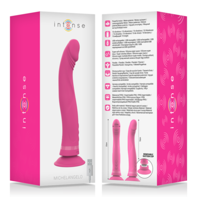 Intenso - michelangelo dildo vibrador silicone rosa intense fun caliente. Pt