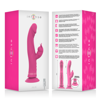 Intense - julio vibrador coelho silicone rosa intense fun caliente. Pt