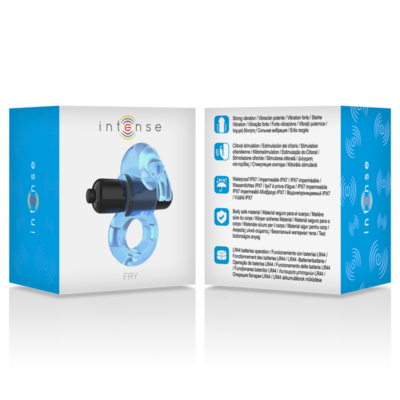 Intenso - fry recarregável e anel vibrante azul intense couples toys caliente. Pt