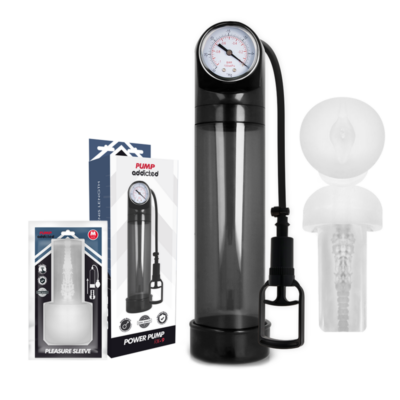 Alternative view of PUMP ADICTED RX9 PRETO COM MASTURBADOR